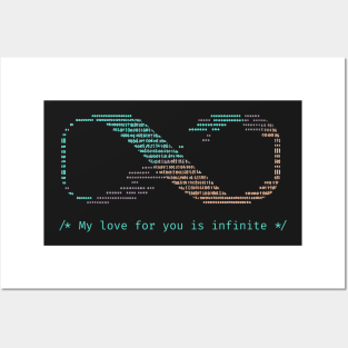 My love for you is infinite - V1 Posters and Art